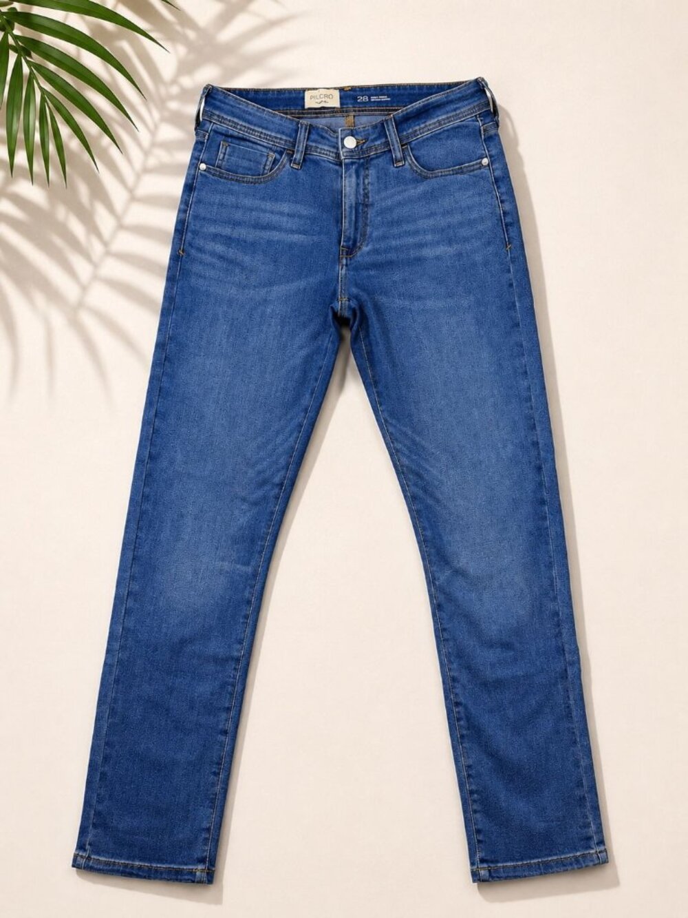 Pilcro Anthropologie Slim Boyfriend Jeans Women Size 28 Blue Stretch Denim